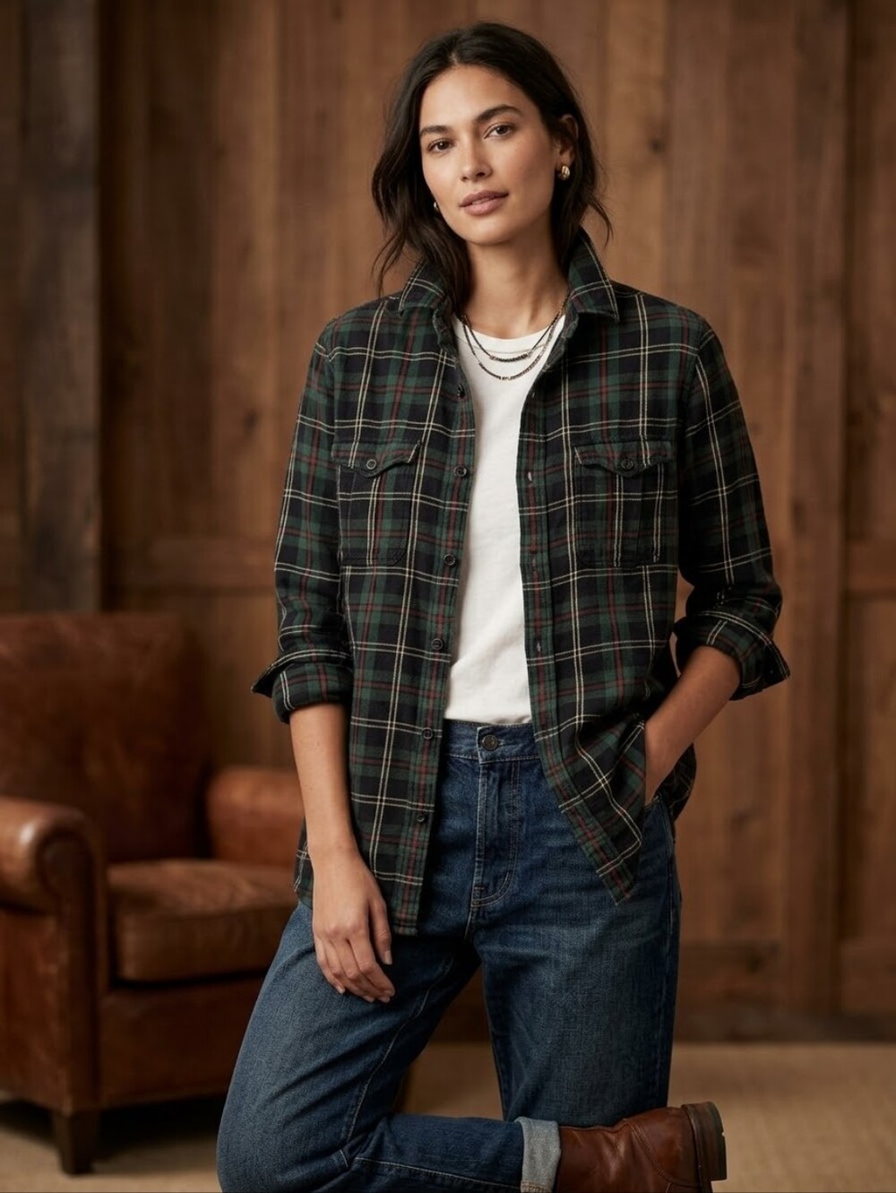 Ralph Lauren Plaid Cotton Button Down Shirt